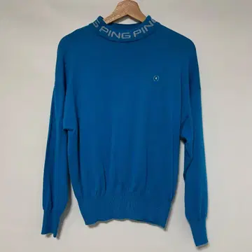 PING 하이넥 스웨터 파랑