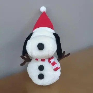 스누피 눈사람 봉제 인형