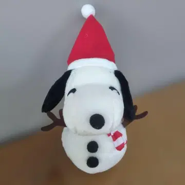 스누피 눈사람 봉제 인형