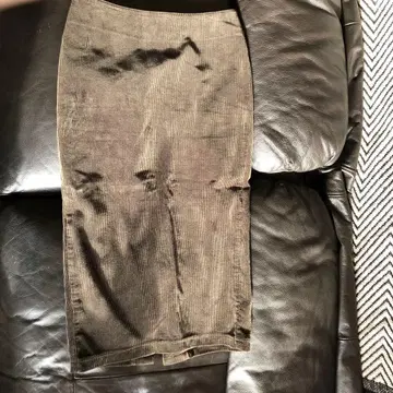 라클라스 올리브 코듀로이 타이트 스커트