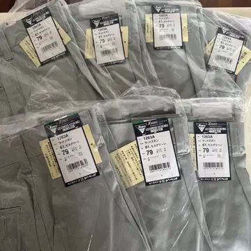 작업복 바지 79 사이즈 여러 장 세트