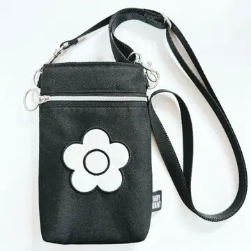 MARY QUANT 마리콴트 스마트폰 숄더백 블랙 데이지