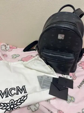 MCM 사이드 스터드 백팩 블랙