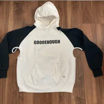 GOODENOUGH 후드티 2000 화이트/블랙