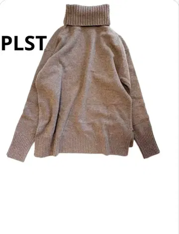 PLST 울 캐시미어 혼방 터틀넥 니트 새상품급