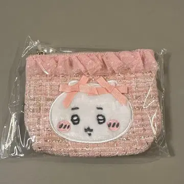 [ 미개봉 새상품 ] 치이카와 (먼작귀) 트위드 티슈 파우치 리본 화장품