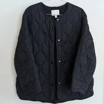 h&m 다운 자켓 퀼팅 아우터 블랙