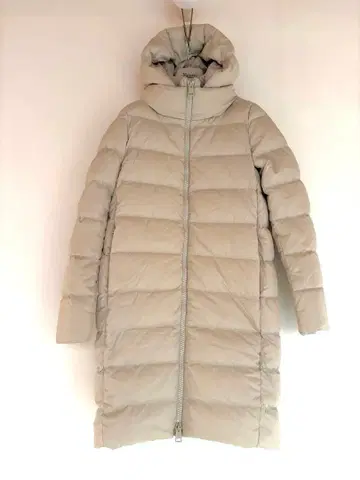 레어 [ HERNO ] 폴라테크 다운 코트 니트 절개