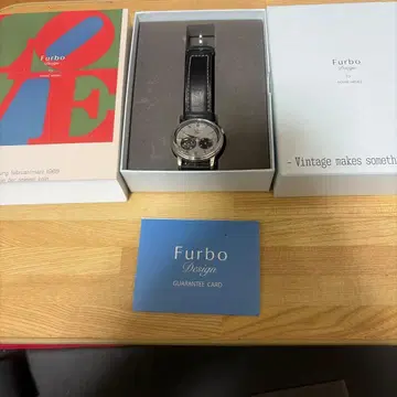 Furbo 자동 감기 시계 실버 블랙 오픈 하트 스몰 세컨드