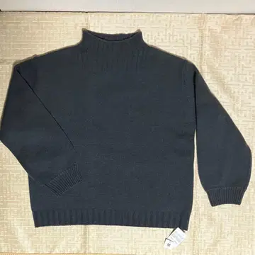 택 포함 스웨터 야크 블렌드 포근 니트 M 사이즈