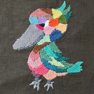 더닝 자수 하시기로코 (오리지널) 20cm 지퍼 파우치