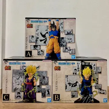 드래곤볼 제일복권 40th 그 두 번째 피규어 3체 세트