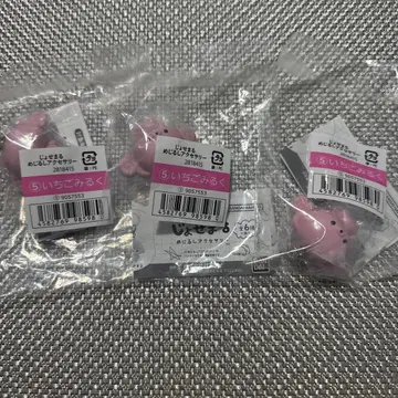 조세마루 메지루시 액세서리 딸기 우유 3종