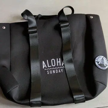 ALOHA SUNDAY 블랙 토트백