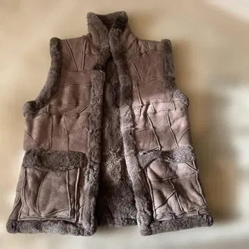 리얼 무스탕 베스트 노카라