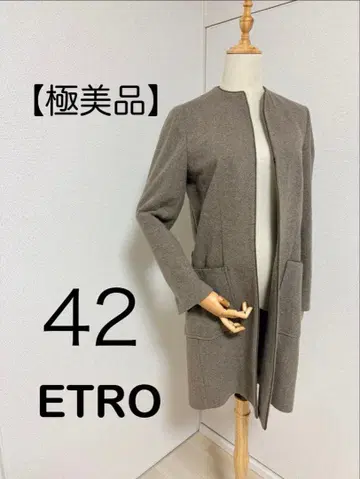 [새상품급] 에트로 노카라 코트 캐시미어 포멀