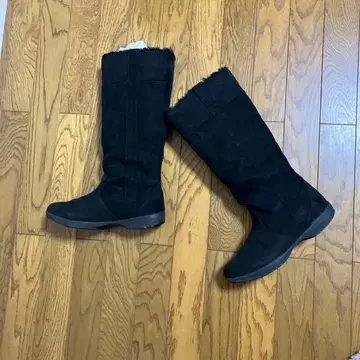 Repel Water proof M 블랙 스웨이드 롱 부츠