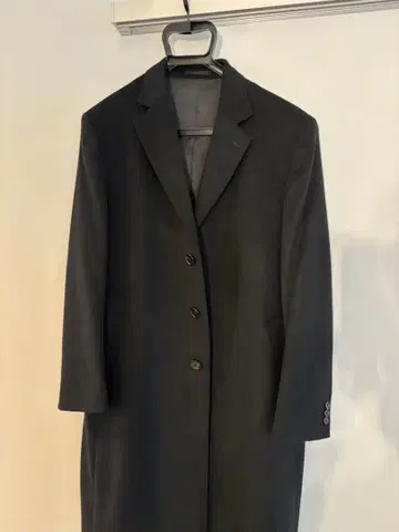 캐시미어 롱 코트 3버튼