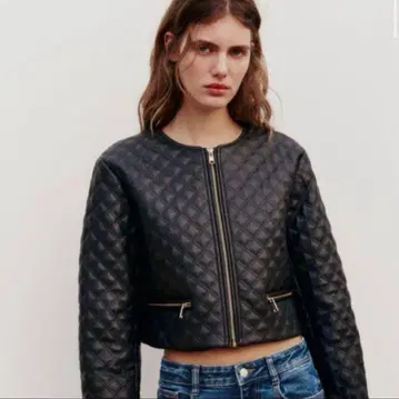 ZARA 블랙 퀼팅 자켓