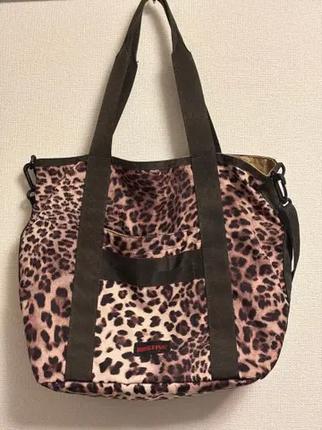 BRIEFING 레오파드 무늬 토트백