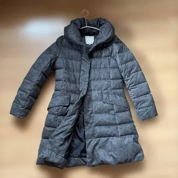 새상품급 손세탁 OK 자유구 숄카라 다운 코트 36 그레이