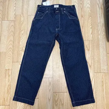 Schott 히코리 데님 팬츠 인디고 네이비 36