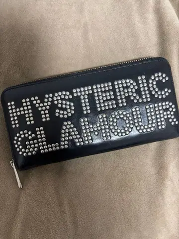 HYSTERIC GLAMOUR 블랙 가죽 장지갑