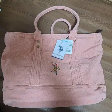 U.S. POLO ASSN. 핑크 토트백