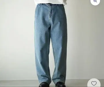 BONBON 릴랙스핏 스트레이트 청바지 라이트 블루 M 사이즈