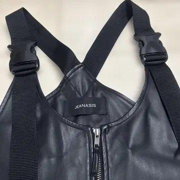 JEANASIS 블랙 가죽 살로펫