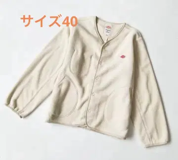 새상품 40 단톤 크루넥 플리스 화이트 남녀 공용