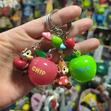 칩과 데일 후르츠형 키링 세트