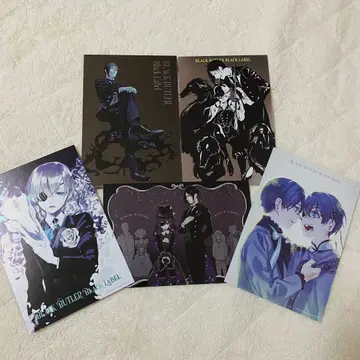 블랙 집사 메탈릭 엽서 Drawing