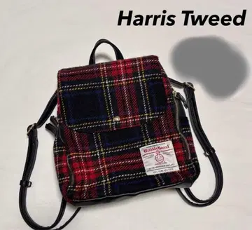 해리스 트위드 타탄 체크 미니 백팩 체크
