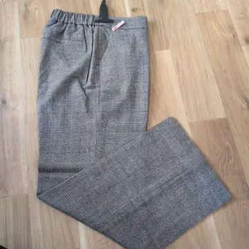 컨디션 최상 PINORE 피노레 체크 무늬 팬츠 38