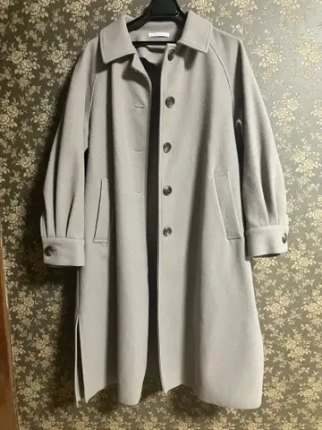 더스티 핑크 롱 코트