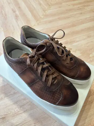 ANGELO PALLOTTA 앙젤로 파로타 가죽 메쉬 스니커즈