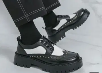 통굽 남성용 신발 러버 솔 펑크 고스 코스프레 로퍼