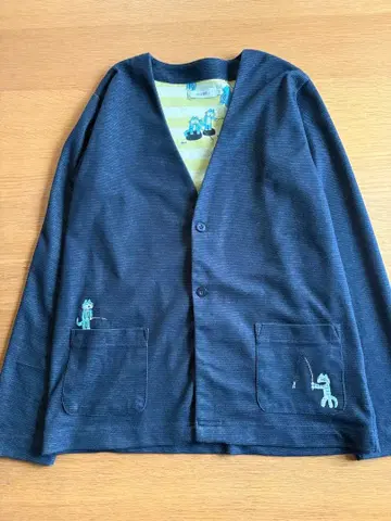 그라니프 11마리 고양이 바바 노보루 가디건 S 사이즈 남성용 네이비