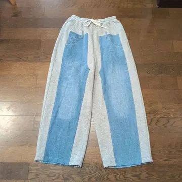 즉완품 니코앤드 데님 콤비 스웨트 팬츠