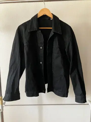 유니클로 u 블랙 데님 자켓