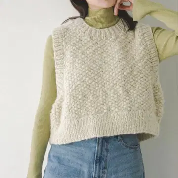 JOURNAL STANDARD relume 네팔 핸드 니트 슬라브 베스트