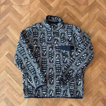 patagonia 기하학 패턴 플리스 자켓 신틸라 스냅t