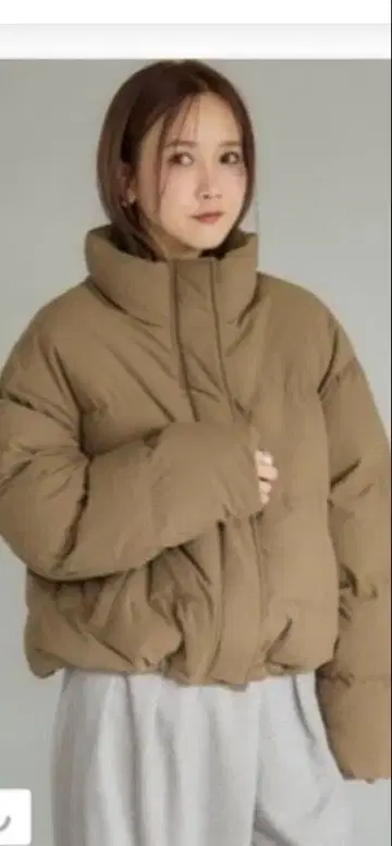 시마무라 다운 자켓 브라운 M 다나카 리나 mysa