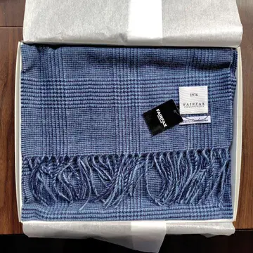 FAIRFAX 100% Cashmere 체크 무늬 머플러