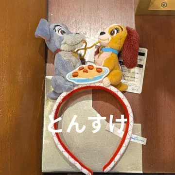 택 포함 새상품 101마리 달마시안 머리띠 트럼프 레이디 디즈니