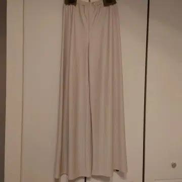 [새상품급] 에스트네이션 핑크 베이지 와이드 팬츠 플레어 밑단