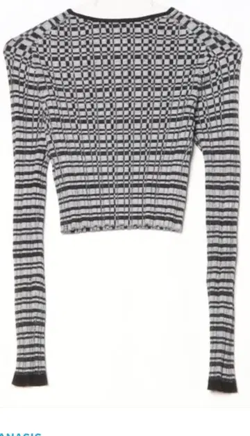 AMERI 체크 KNIT TOPS