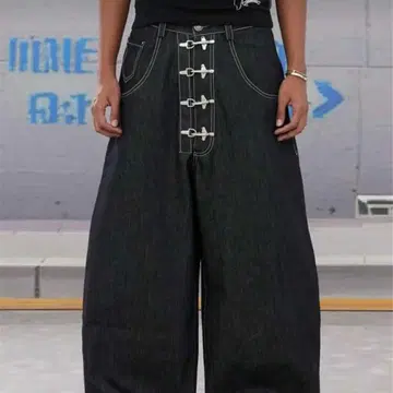 파이어맨 데님 청바지 배기