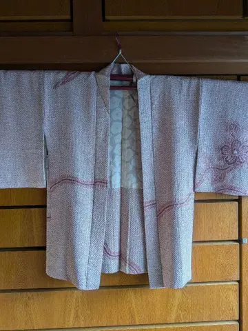 앤티크 다이쇼 로망 꽃무늬 총조임 핑크 계열 겉옷